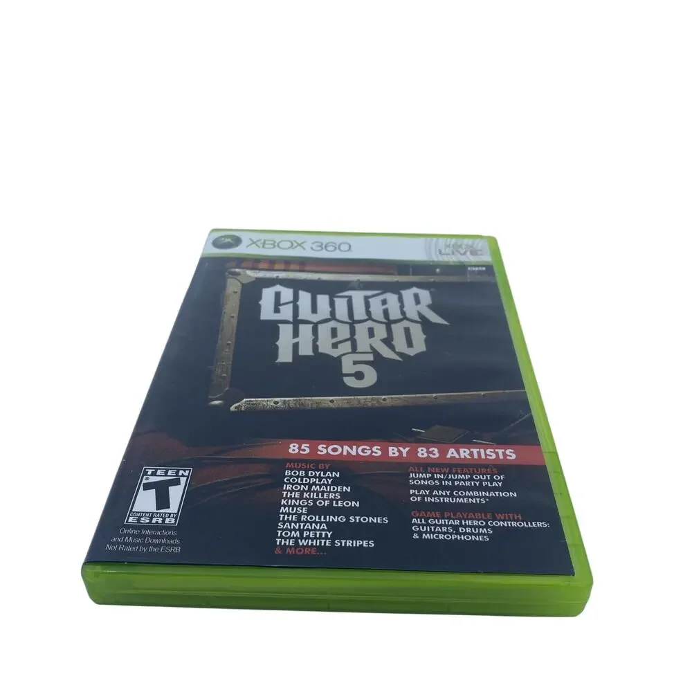Guitar Hero 5 (Xbox 360, 2009) Complete CIB Tested & Working